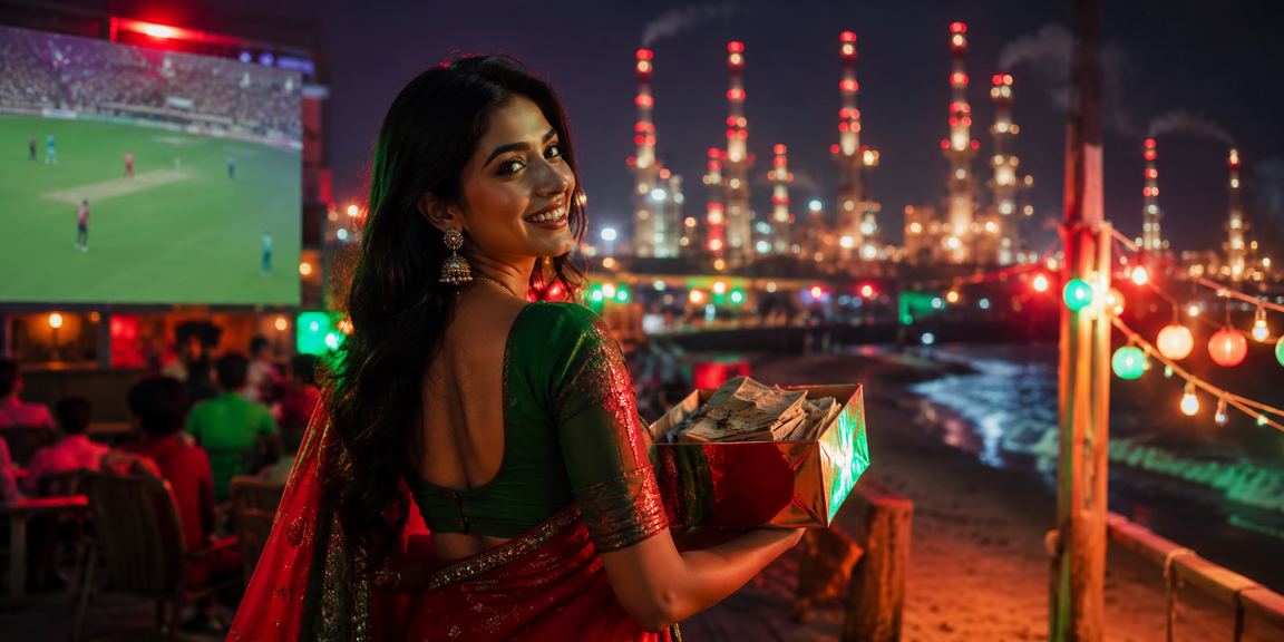 গাজীপুরে ক্রিকেট বেটিং উপভোগ করছেন একজন তরুণ খেলোয়াড়