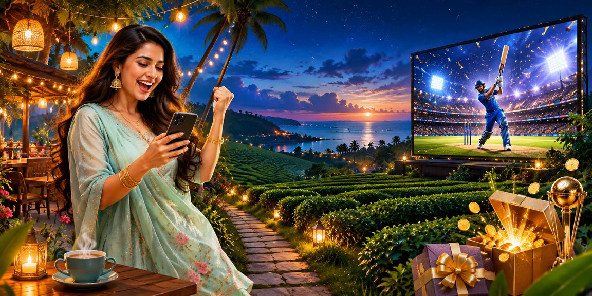 গাজীপুরের চা বাগানে ek33 ক্রিকেট বেটিং উপভোগ করছেন একজন ব্যবহারকারী
